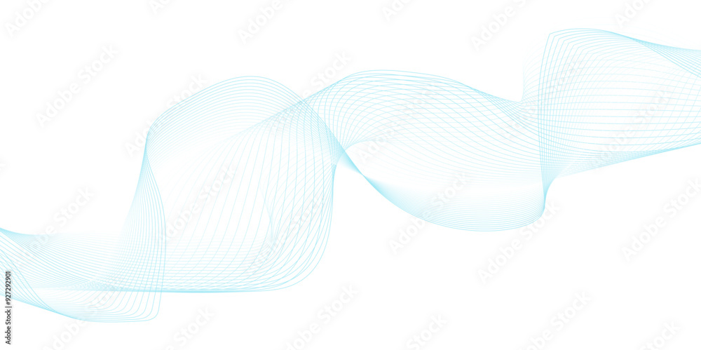 White wave curve lines banner background design. Abstract soft wave lines dynamic flowing blue light isolated background. Vector Illustration of the blue pattern of lines. stripes on white. White wave curve lines banner background design. Abstract soft wave lines dynamic flowing blue light isolated background. Vector Illustration of the blue pattern of lines. stripes on white.