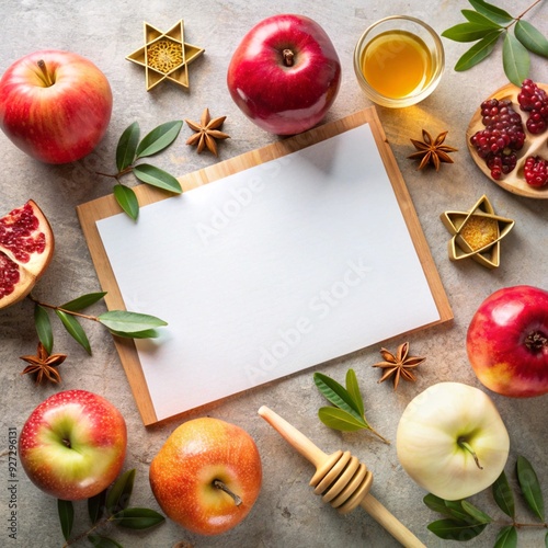  apple, celebration, culture, greeting, holiday, honey, jewish, judaism, new year, praying, religious, start of the year, traditional, wine, yom teruah photo