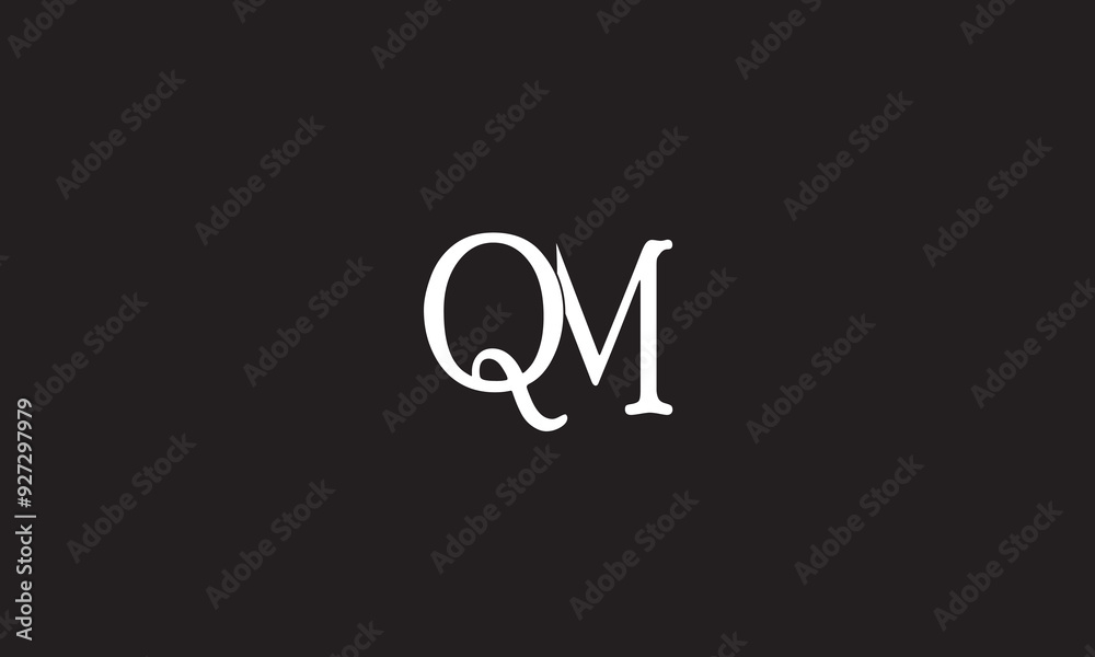 QM, MQ, M, Q Abstract Letters Logo Monogram QM, MQ, M, Q Abstract Letters Logo Monogram