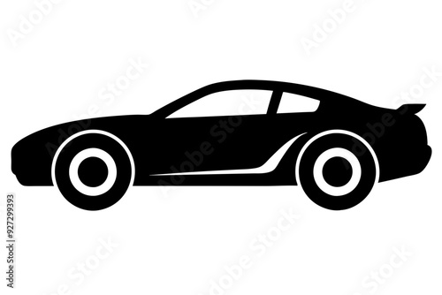 racing car vector silhouette, race car icon, car silhouette
