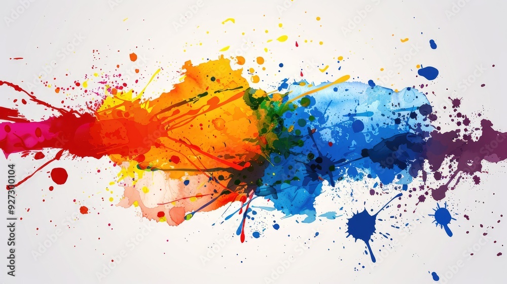 Splatter paint vector-style image of value and innovation abstract AI generated Splatter paint vector-style image of value and innovation abstract AI generated