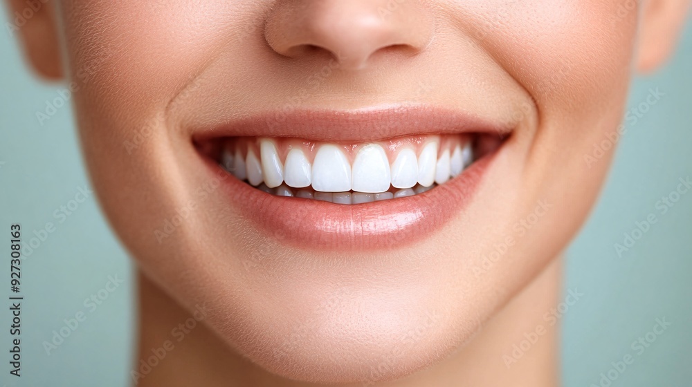 Close-up of a Smiling Woman's Teeth Close-up of a Smiling Woman's Teeth