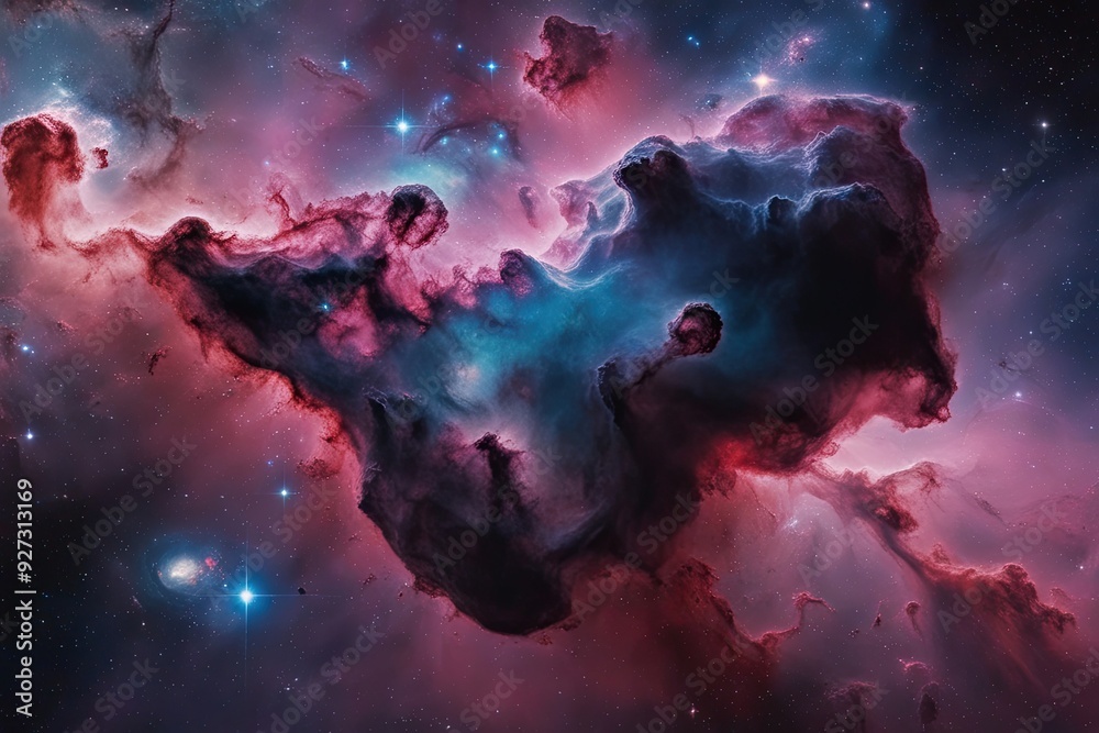 Stunning 3D Visualization of a Galactic Nebula with Colorful Cosmic Dust and Detailed Astrological Imagery Stunning 3D Visualization of a Galactic Nebula with Colorful Cosmic Dust and Detailed Astrological Imagery