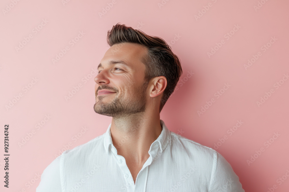 A close up of a man's face with her eyes closed A close up of a man's face with her eyes closed
