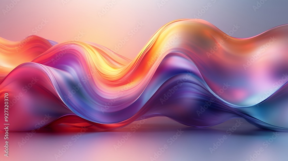 Abstract colorful wave with 3D rendered flow and vibrant texture. Abstract colorful wave with 3D rendered flow and vibrant texture.
