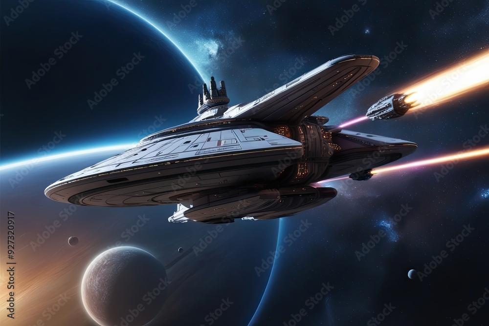 Enchanting 3D Starship in Warp Speed � Exceptional 5K Digital Art of Space Travel and Exploration Enchanting 3D Starship in Warp Speed � Exceptional 5K Digital Art of Space Travel and Exploration