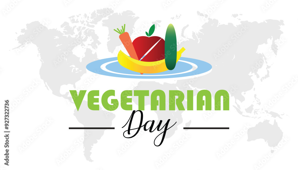 National Vegetarian Day is observed every year on October. Medical Healthcare Awareness concept. background, placard, banner template Vector illustration design. National Vegetarian Day is observed every year on October. Medical Healthcare Awareness concept. background, placard, banner template Vector illustration design.