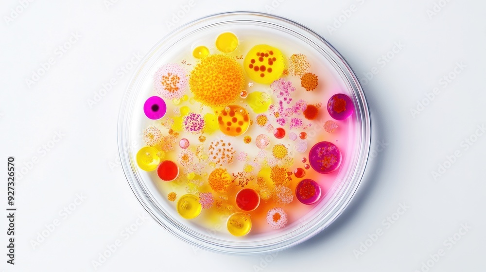 Colorful Abstract Composition of Oil and Water Colorful Abstract Composition of Oil and Water