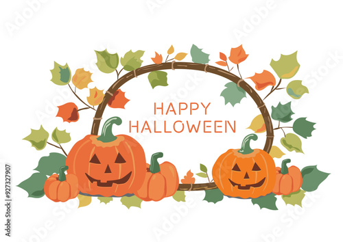 カラフルなハロウィンの背景