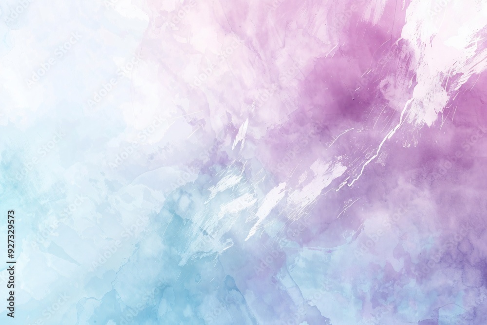 An abstract watercolor background featuring hand-painted splashes in blue, pink, and yellow, with a vintage, grunge texture and a cloudy, illuminated effect An abstract watercolor background featuring hand-painted splashes in blue, pink, and yellow, with a vintage, grunge texture and a cloudy, illuminated effect