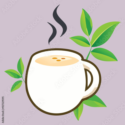 Milk Tea vector logo