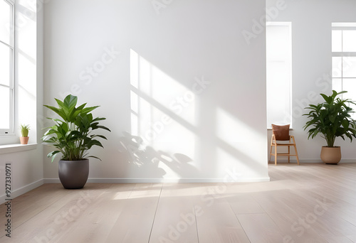 empty scene to use in interior designs and mockups 