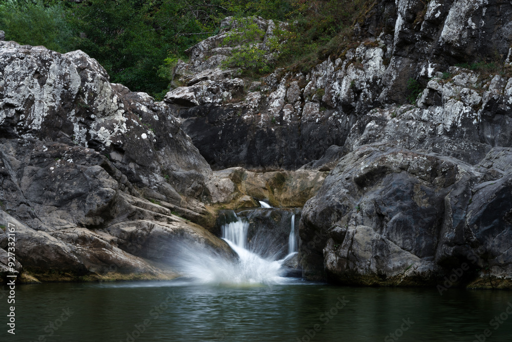 waterfall in the mountains, Ciucas Waterfall, Cheile Turzii, Romania, waterfall, mountains, nature, landscape, water, river, forest, cascade, outdoors, scenery, wilderness, rocks, flowing water, 