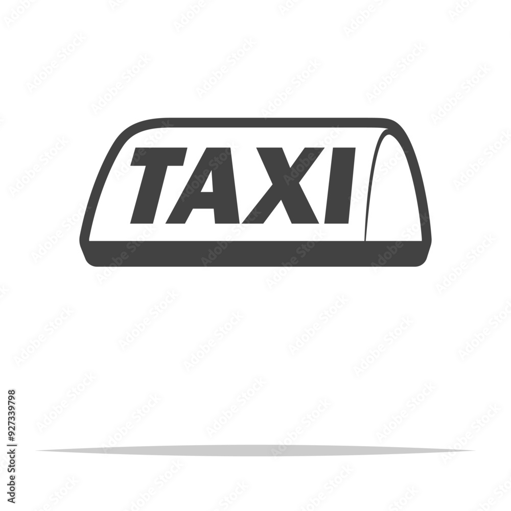 Taxi sign icon transparent vector isolated Taxi sign icon transparent vector isolated