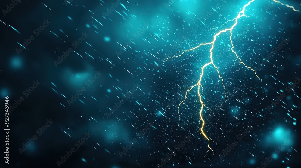 A close-up of Catatumbo lightning bolts showing the intense energy of the storm A close-up of Catatumbo lightning bolts showing the intense energy of the storm