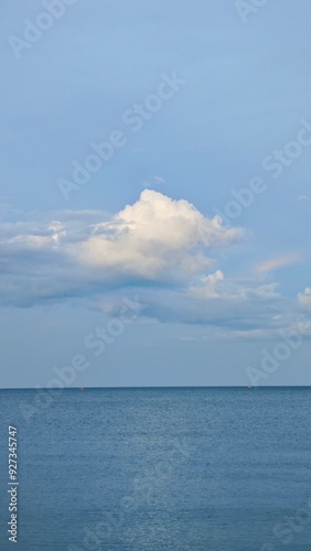 clouds over the sea