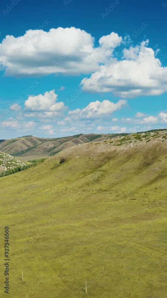Aerial view of rural area during summer