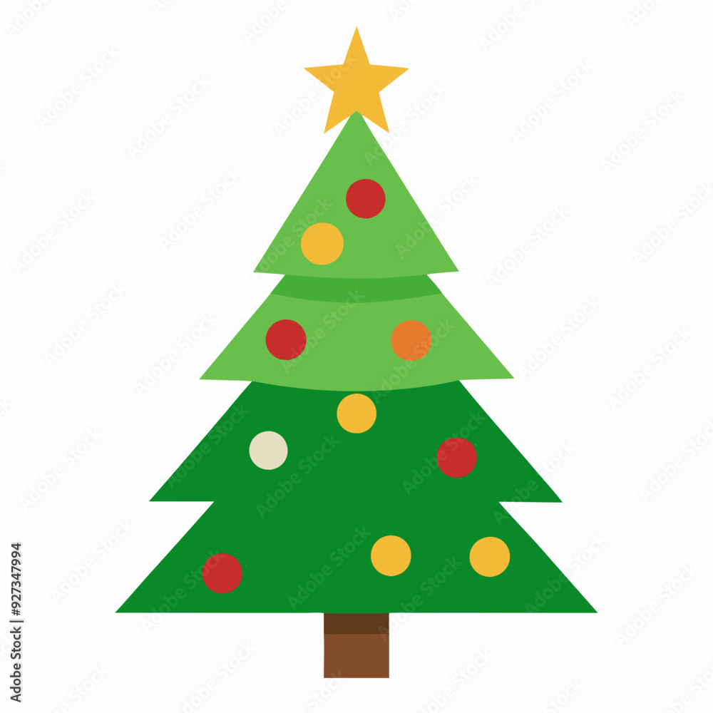 Christmas tree isolated silhouette vector illustration Christmas tree isolated silhouette vector illustration