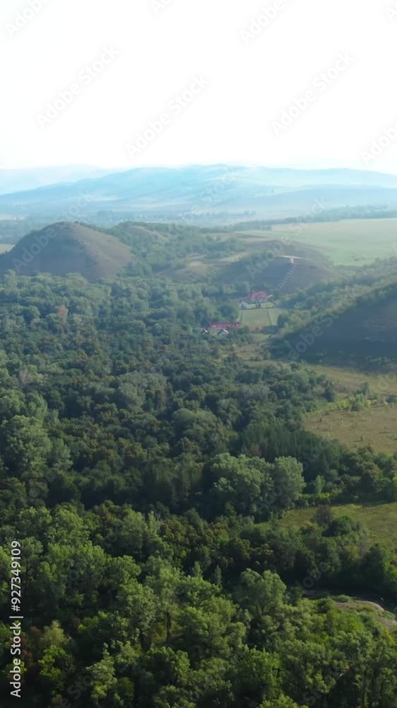Aerial view of rural area during summer Aerial view of rural area during summer