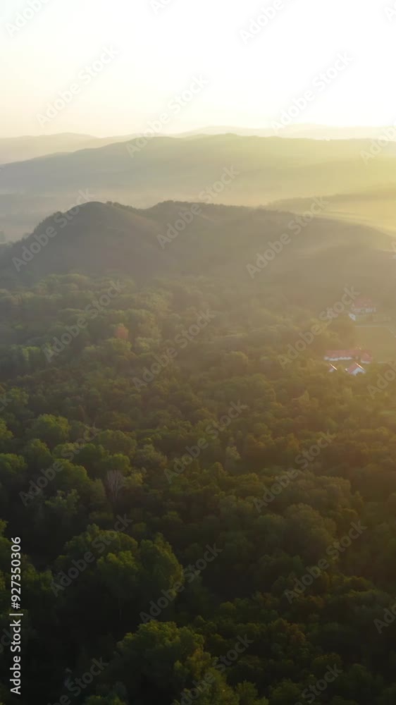 Aerial view of rural area during summer Aerial view of rural area during summer
