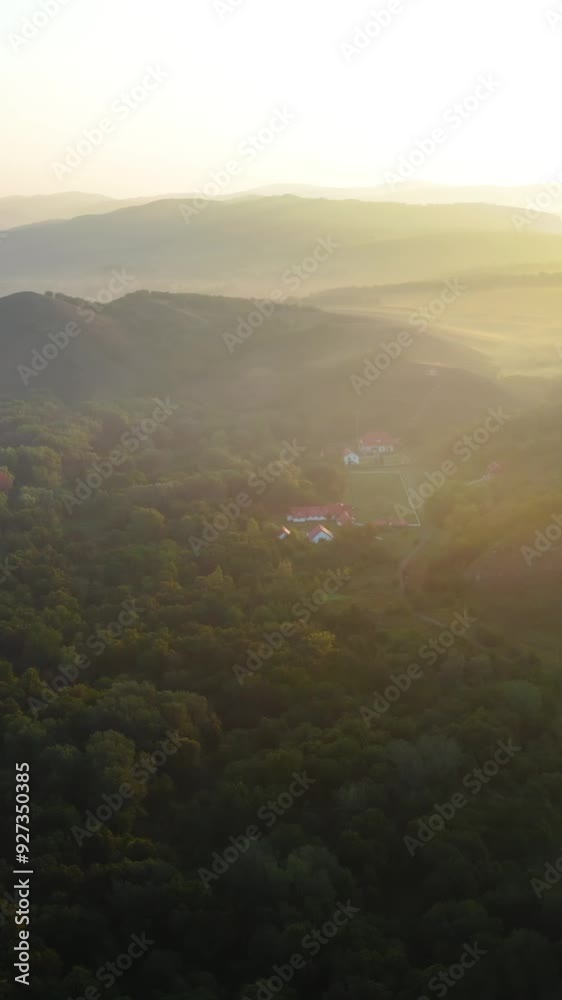 Aerial view of rural area during summer Aerial view of rural area during summer