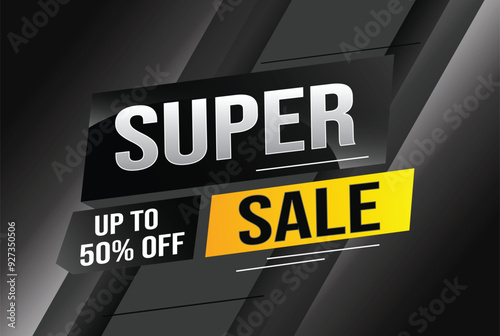 super sale poster banner graphic design icon logo sign symbol social media website coupon

