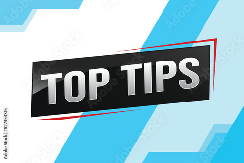 top tips word text concept icon logo sign symbol vector note memo 3d design creative style for use landing page, template, ui, web, mobile app, poster, banner, flyer, backdrop, gift card, coupon

