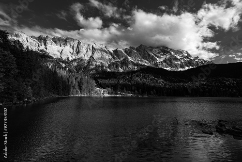 Eibsee black and white