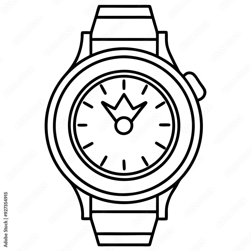 royal premium hand watch vector icon line art royal premium hand watch vector icon line art