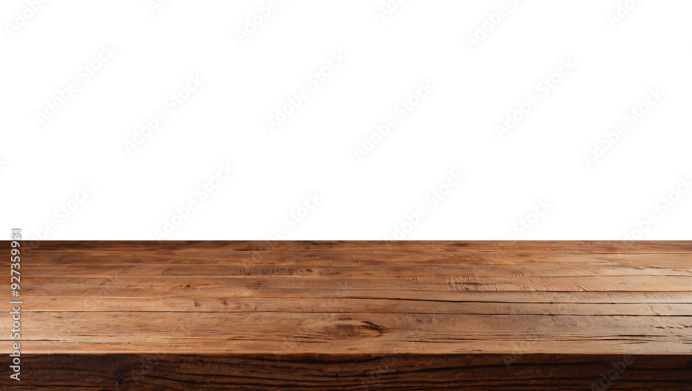 Empty wooden table top in warm brown tones, perfect for showcasing products or creating a rustic display,transparent background png file. Empty wooden table top in warm brown tones, perfect for showcasing products or creating a rustic display,transparent background png file.
