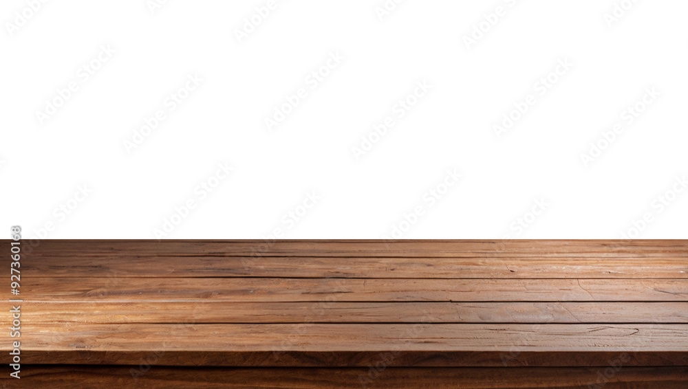 Empty wooden table top in warm brown tones, perfect for showcasing products or creating a rustic display,transparent background png file. Empty wooden table top in warm brown tones, perfect for showcasing products or creating a rustic display,transparent background png file.