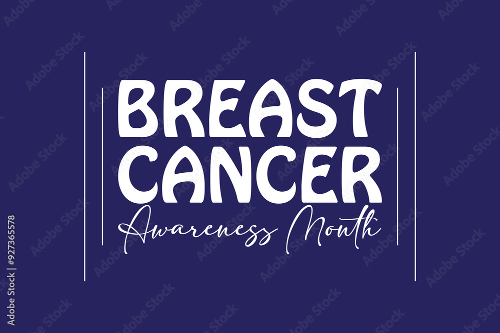 Obraz premium Breast Cancer Awareness Month. banner background vector illustration with awareness design.