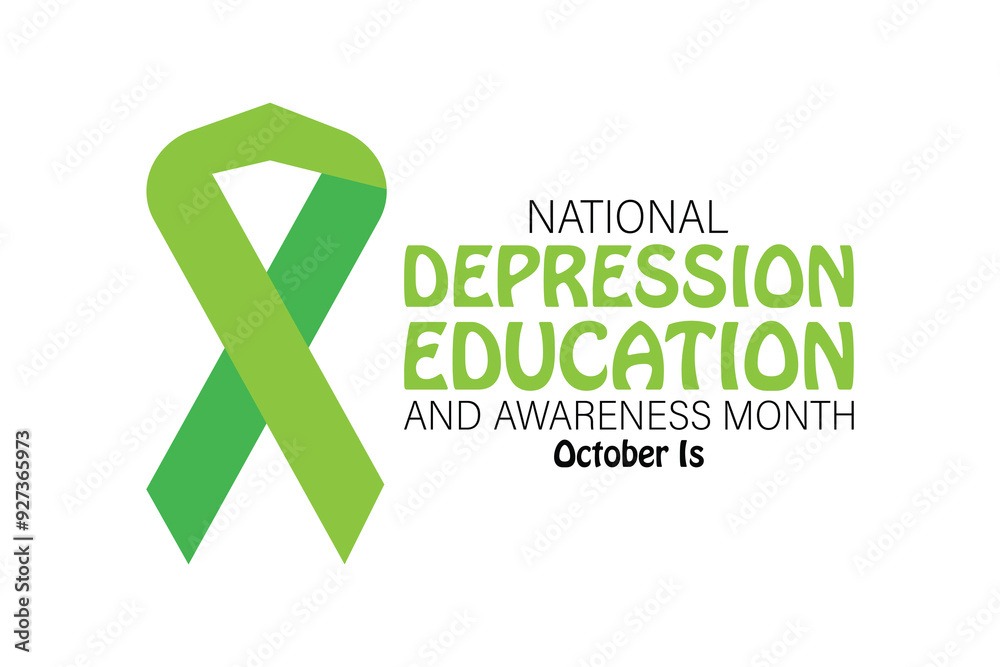 National Depression education and awareness month. banner background vector illustration with awareness design. National Depression education and awareness month. banner background vector illustration with awareness design.