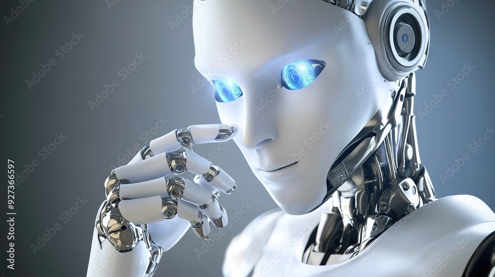 Artificial Intelligence Platform Featuring a Robot Learning Languages and Conducting Interviews: Dynamic Concept Showcasing AI Technology in Language Acquisition and Communication Skills, Highlighting Artificial Intelligence Platform Featuring a Robot Learning Languages and Conducting Interviews: Dynamic Concept Showcasing AI Technology in Language Acquisition and Communication Skills, Highlighting