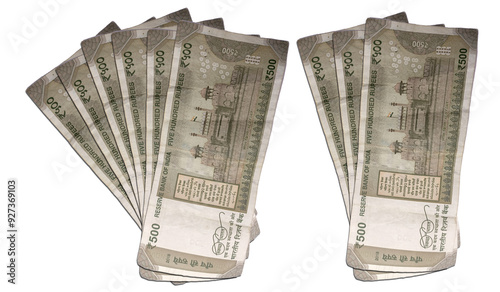 Indian 500 Rupees Note - Authentic Currency Bill of India