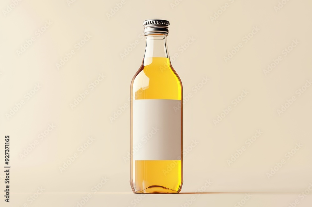 Mockup of tall and slim bottle for beverage Mockup of tall and slim bottle for beverage