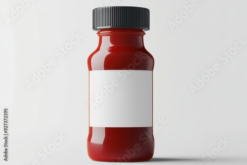 A mockup of a squeeze bottle for condiments