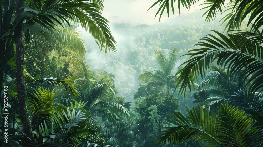 Canopy of a tropical forest Canopy of a tropical forest