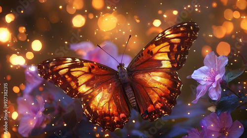 butterfly in the night
