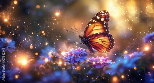 butterfly in the night