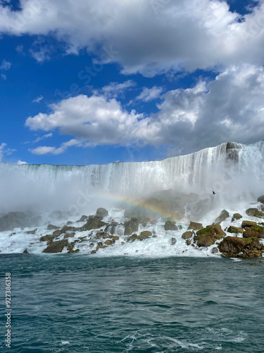 Falls with rainbow
