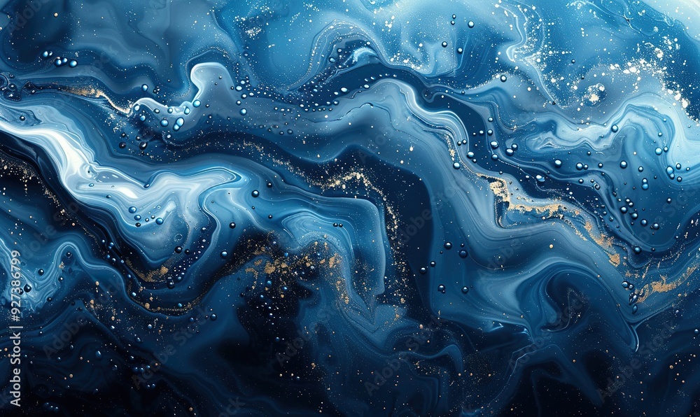 An abstract art background with blue paint and liquid fluid textures. An abstract art background with blue paint and liquid fluid textures.