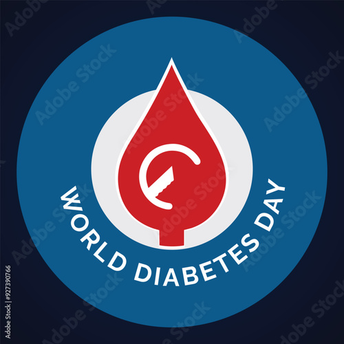 World diabetes day Blue background design