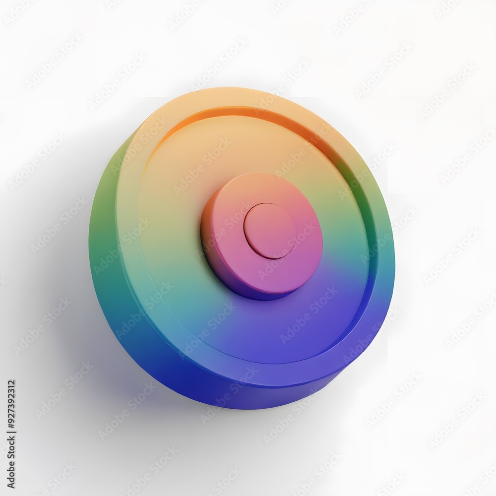 3D Icon Circular gradient abstract background. 3D Icon Circular gradient abstract background.
