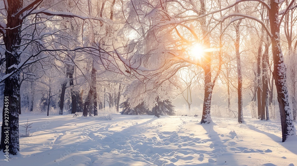 Winter Wonderland: A Serene and Snow-Covered Landscape Capturing the Essence of the Season Winter Wonderland: A Serene and Snow-Covered Landscape Capturing the Essence of the Season