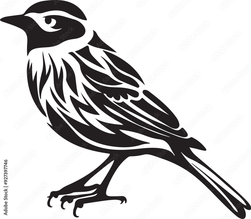 Bird silhouette vector illustration