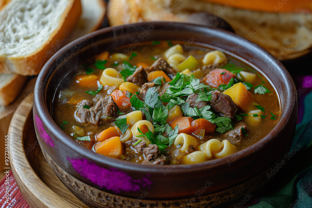 Traditional Haitian Soup Joumou – Flavorful Pumpkin Soup with Beef, Vegetables, and Pasta Traditional Haitian Soup Joumou – Flavorful Pumpkin Soup with Beef, Vegetables, and Pasta