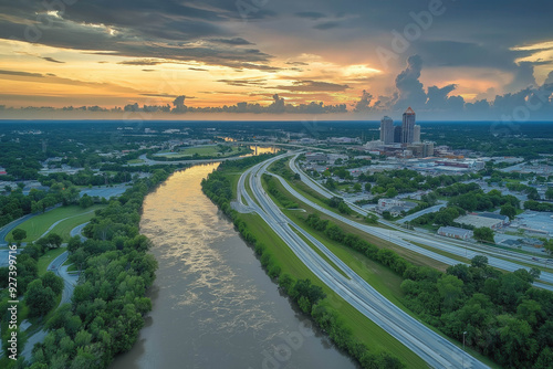 Columbus Ga, Aerial View