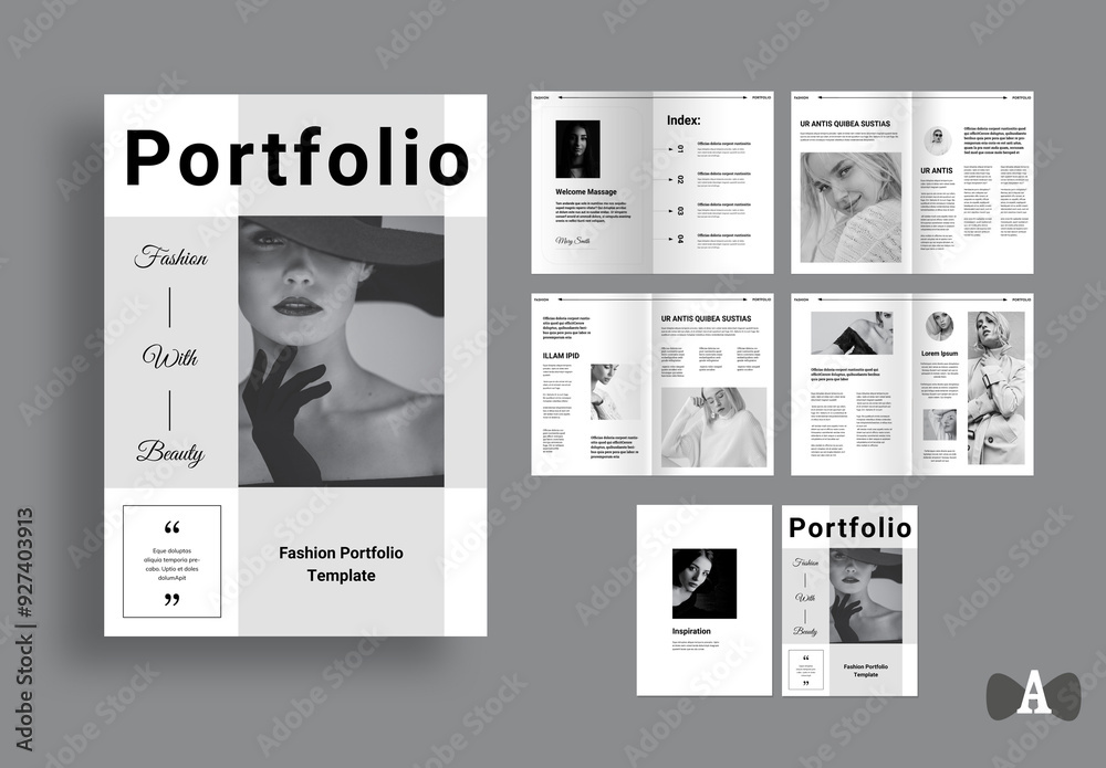Portfolio Magazine Template Stock Template | Adobe Stock