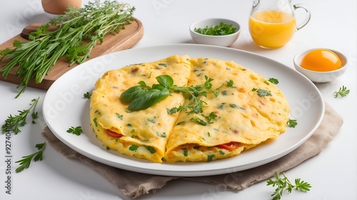 egg with spinach and cheese, omelette egg delicious